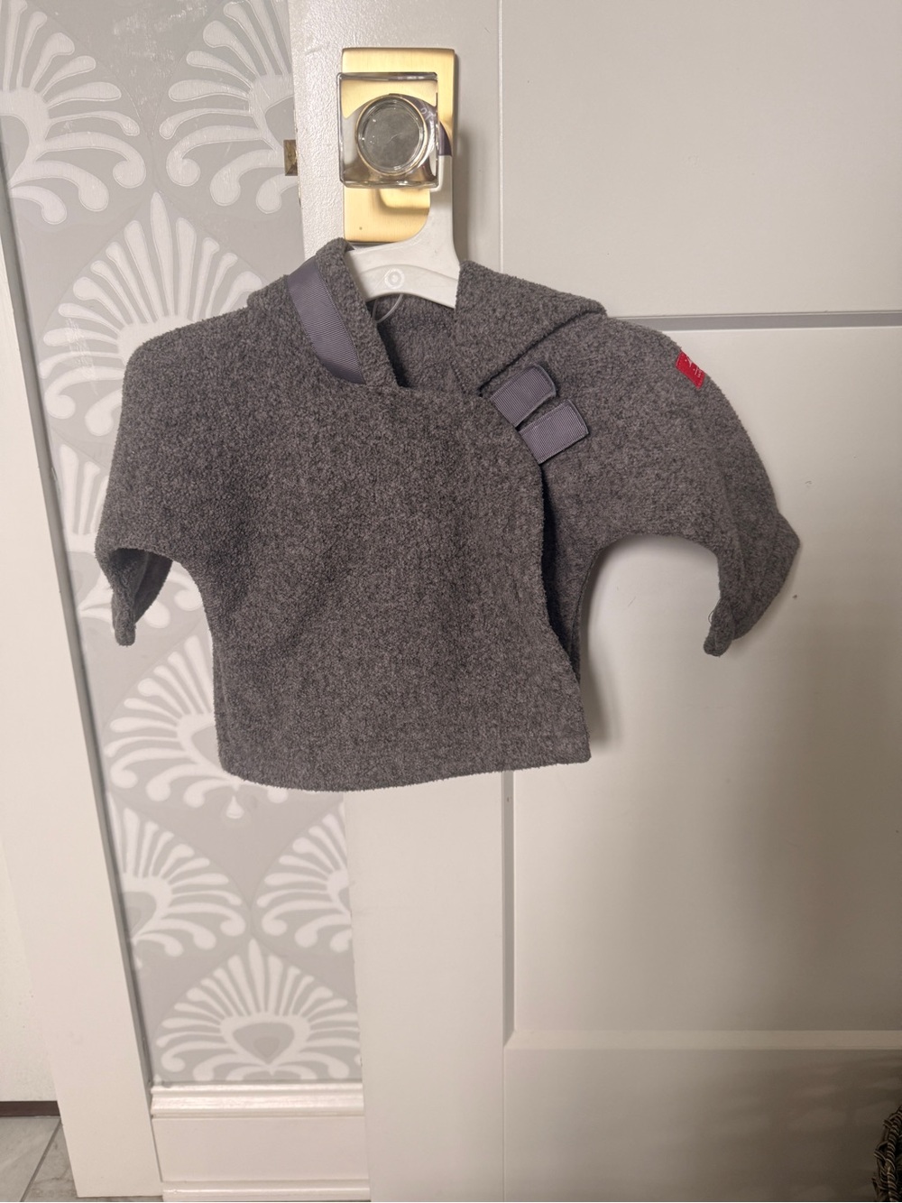 Widgeon Newborn Gray Hooded Wool Jacket